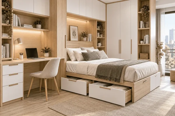Convertible furniture for small homes manufactured for OEM apartment projects