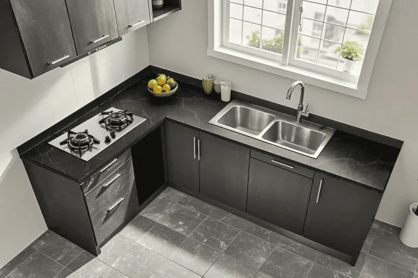 OEM kitchen cabinets manufacturer producing flat pack kitchen cabinets for importers