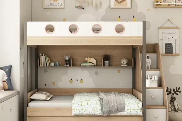 wholesale kids bedroom furniture supplier for retailers manufacturing flat pack kids bed sets