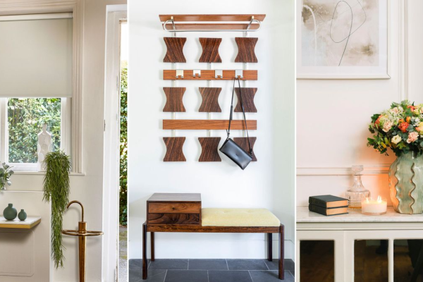 modern minimalist entryway console table