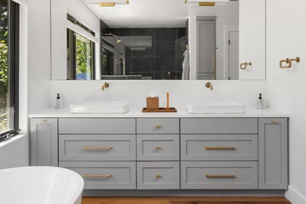 plywood bathroom vanity cabinet structure