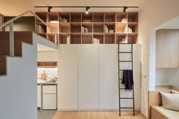 Custom apartment storage cabinets for small apartment projects