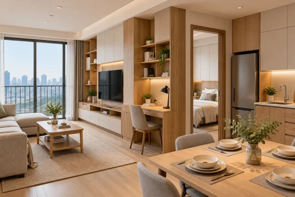 Apartment furniture manufacturer supplying custom panel furniture for bulk residential and apartment projects