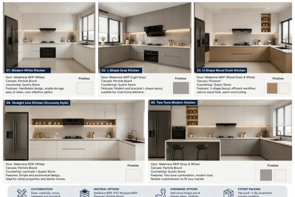 Apartment kitchen cabinet manufacturer offering modern OEM and custom cabinet solutions