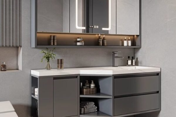 modena series wall mounted bathroom vanity cabinet floating design