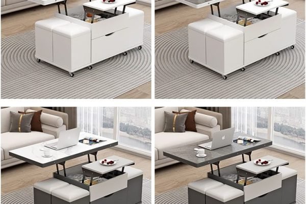 Innovative foldable coffee table designed for modern, compact households.