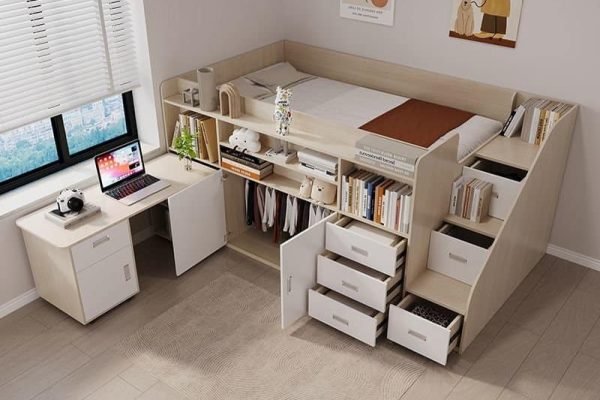 The Ultimate Kids Dream Loft Bed with Built-In Desk and Ample Storage