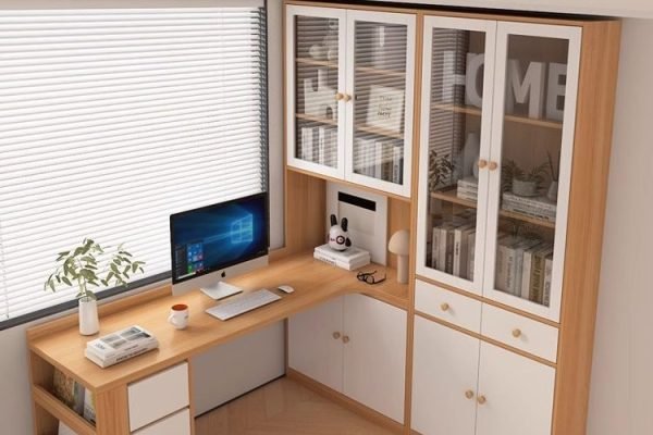 office desk bookshelf modular workstation for modern office