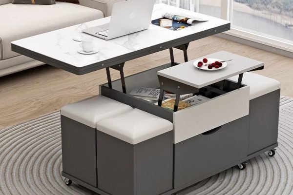 Coffee table manufacturer for small living room OEM factory production showing modern lift top storage coffee table